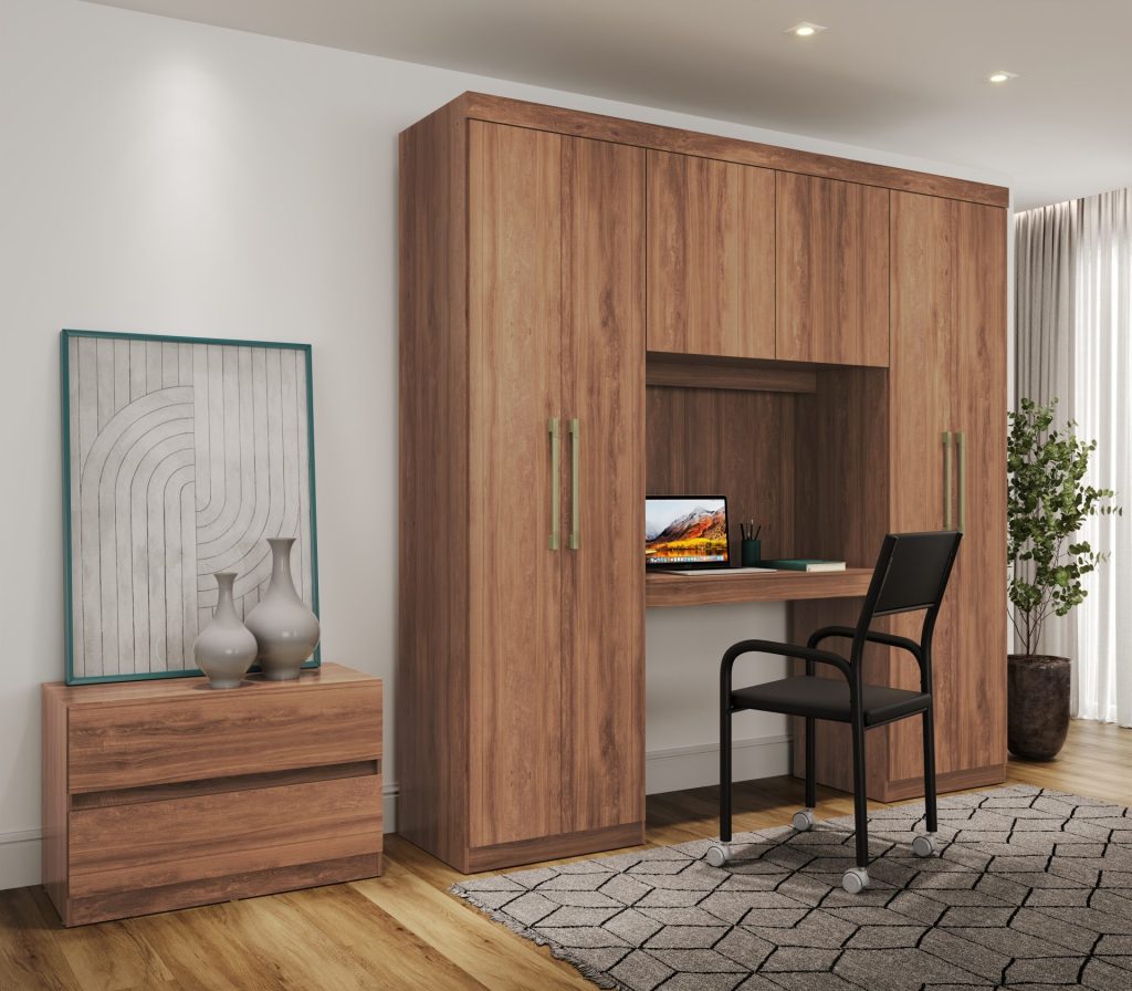 Guarda Roupa Casal guarda roupa com escrivaninha